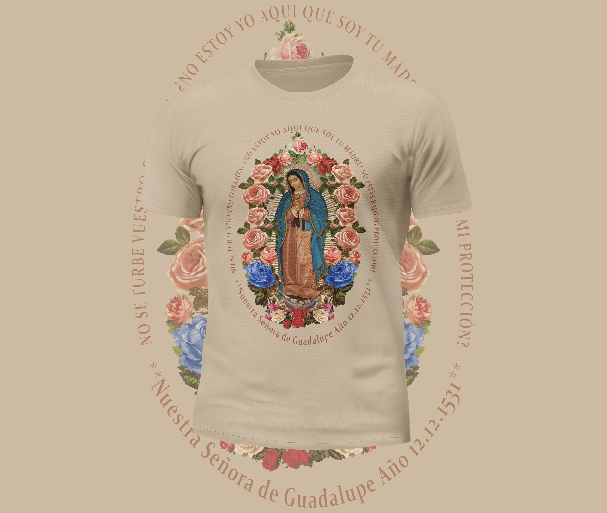 Virgin Mary Scripture Graphic Tee
