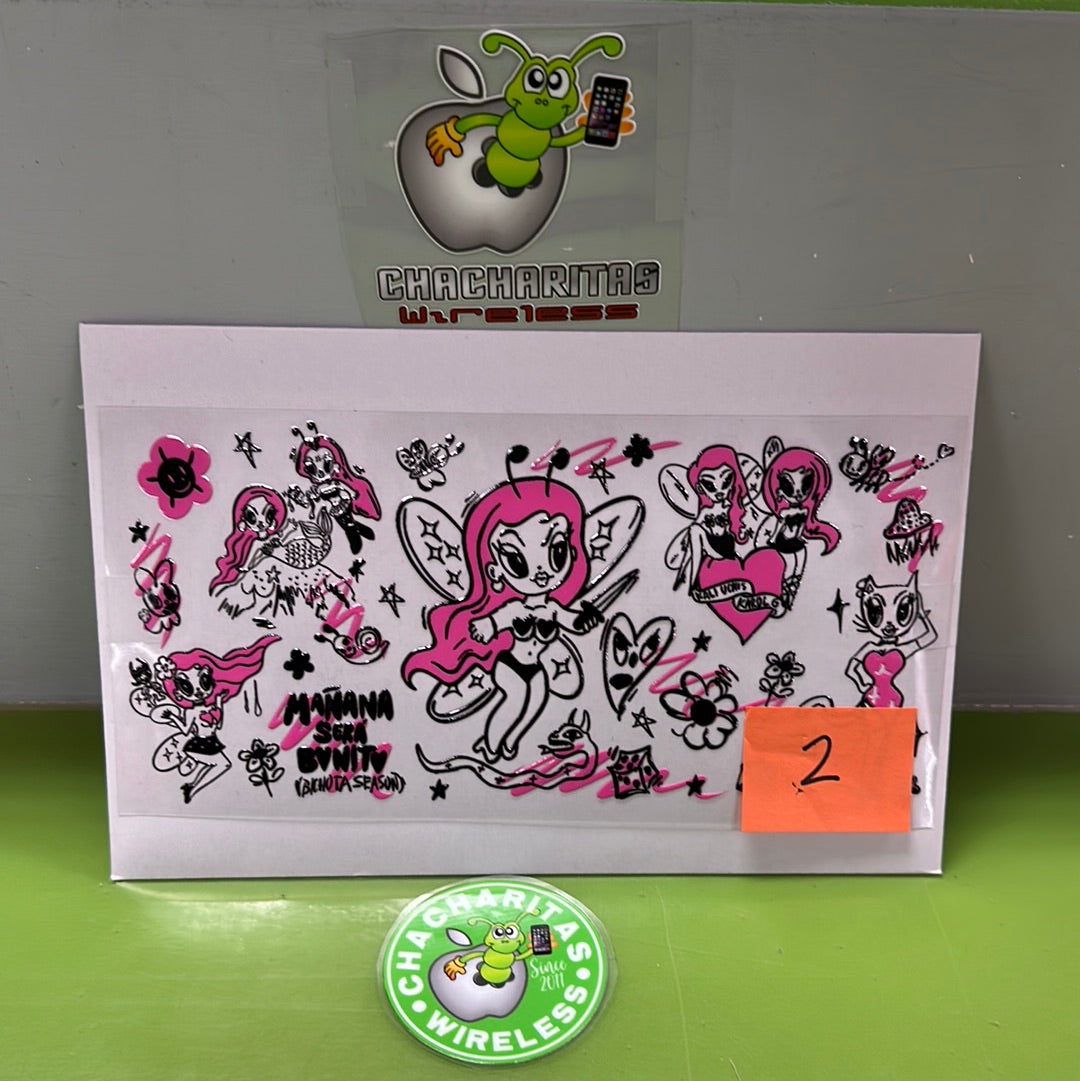 UV DTF Wrap for 16oz Libbey Glass Cup