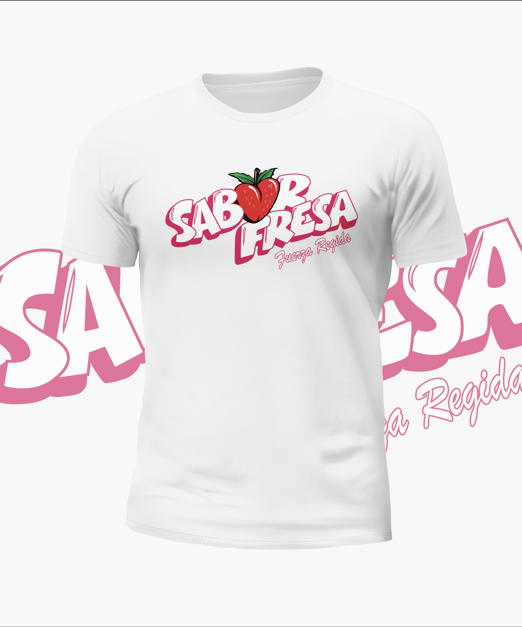 Fuerza Regida Sabor Fresa Logo Graphic Tee