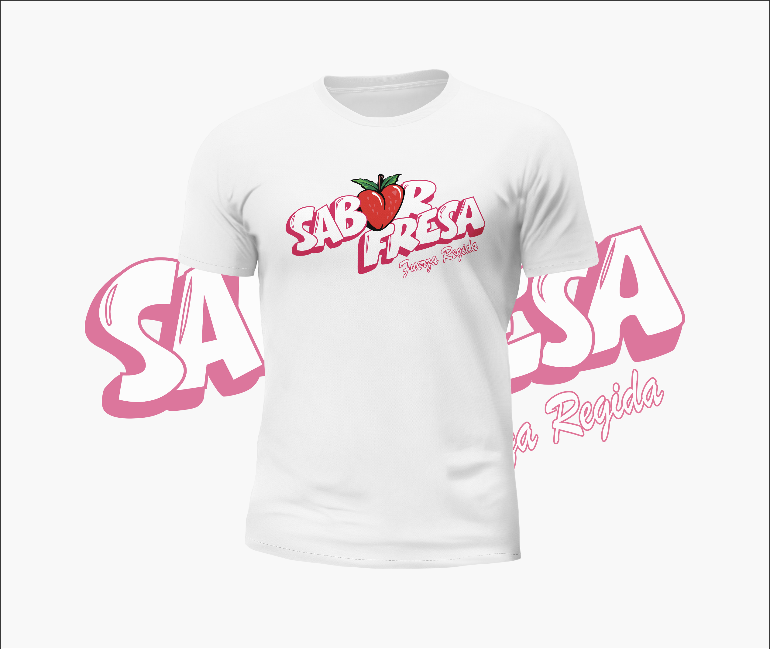 Fuerza Regida Sabor Fresa Logo Graphic Tee
