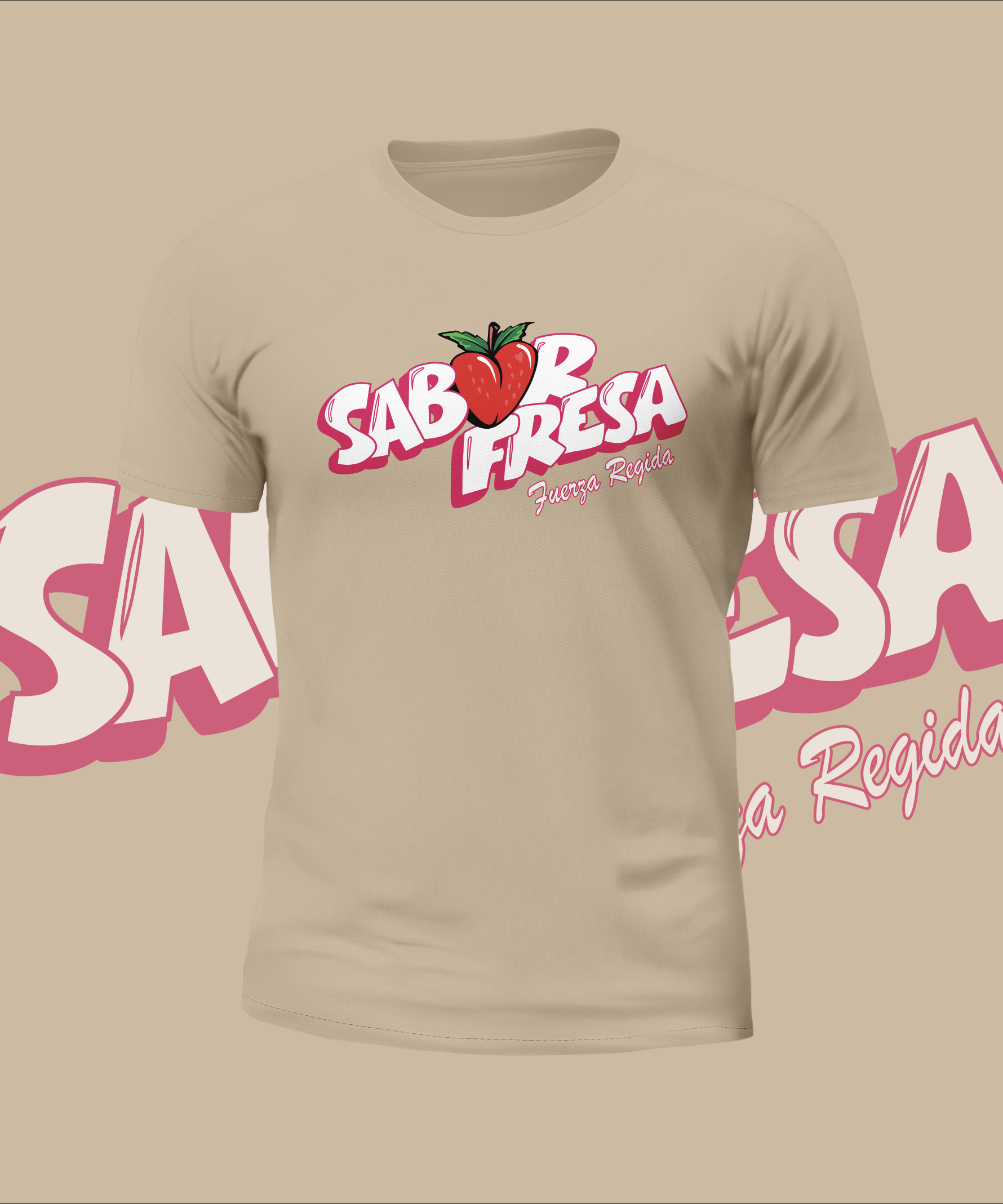 Fuerza Regida Sabor Fresa Logo Graphic Tee
