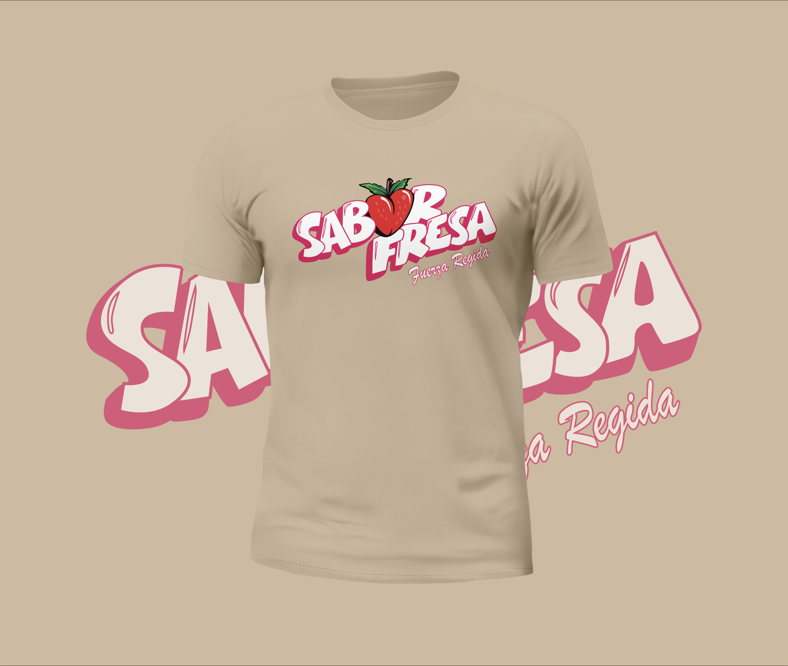 Fuerza Regida Sabor Fresa Logo Graphic Tee