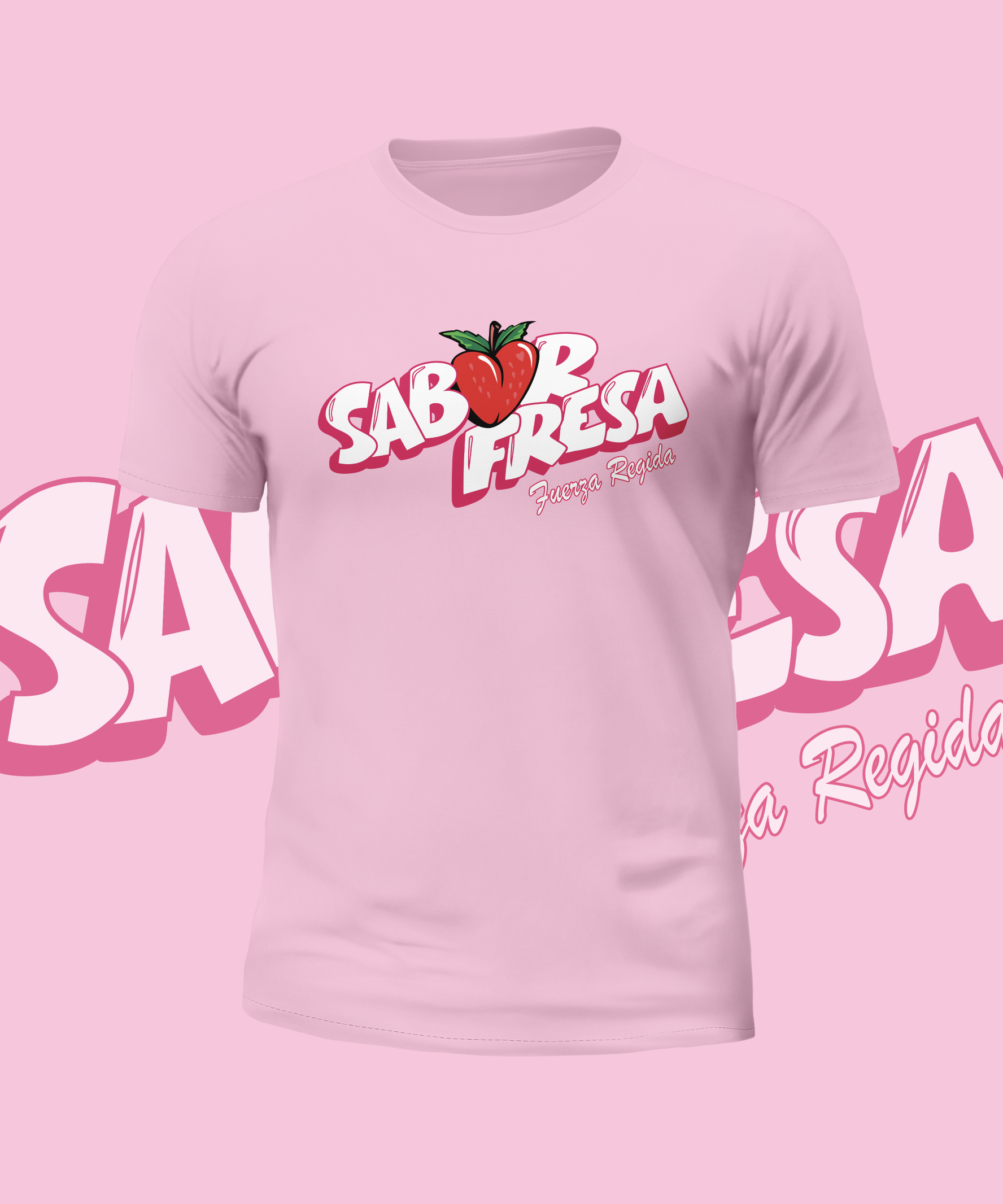 Fuerza Regida Sabor Fresa Logo Graphic Tee