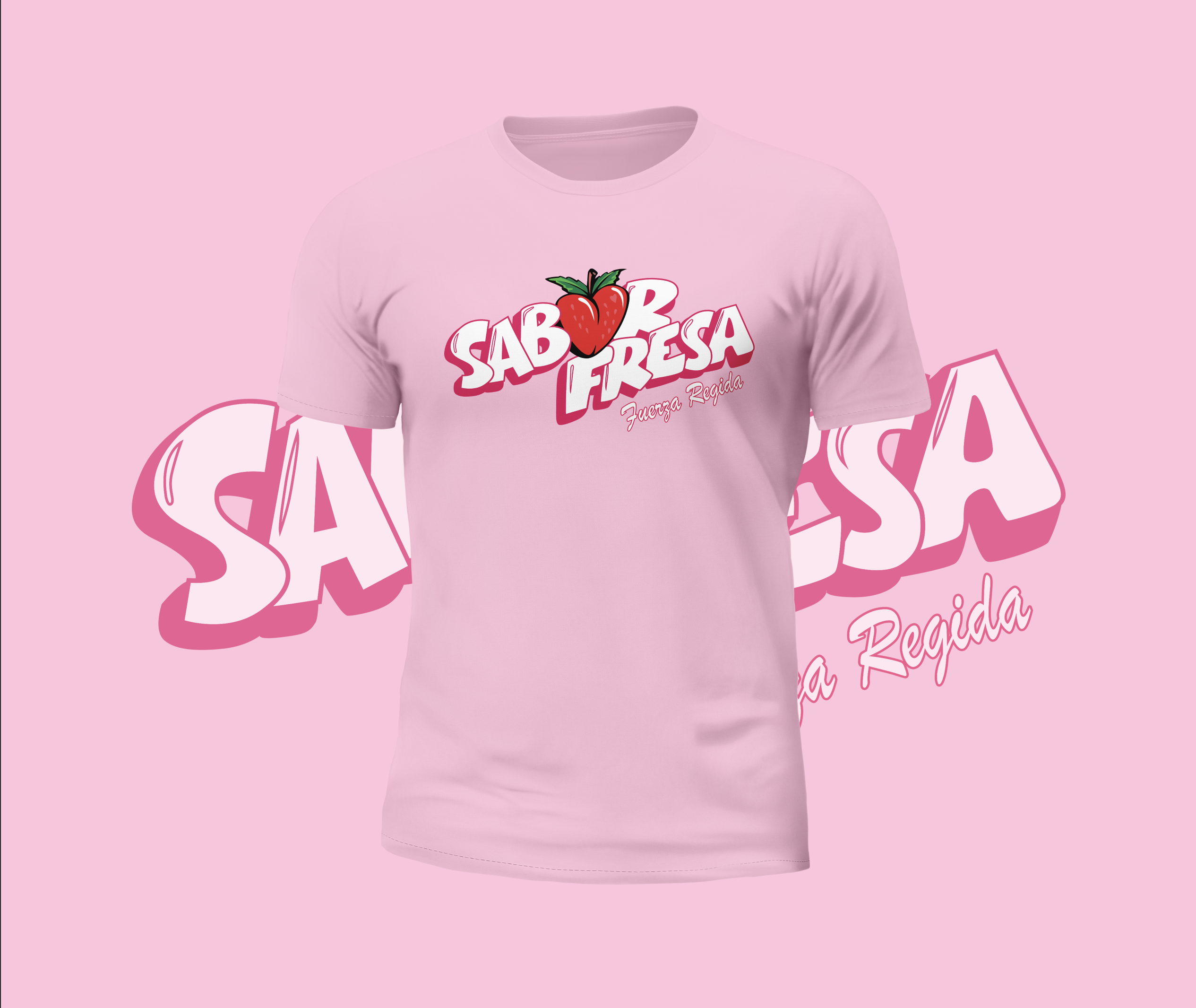Fuerza Regida Sabor Fresa Logo Graphic Tee