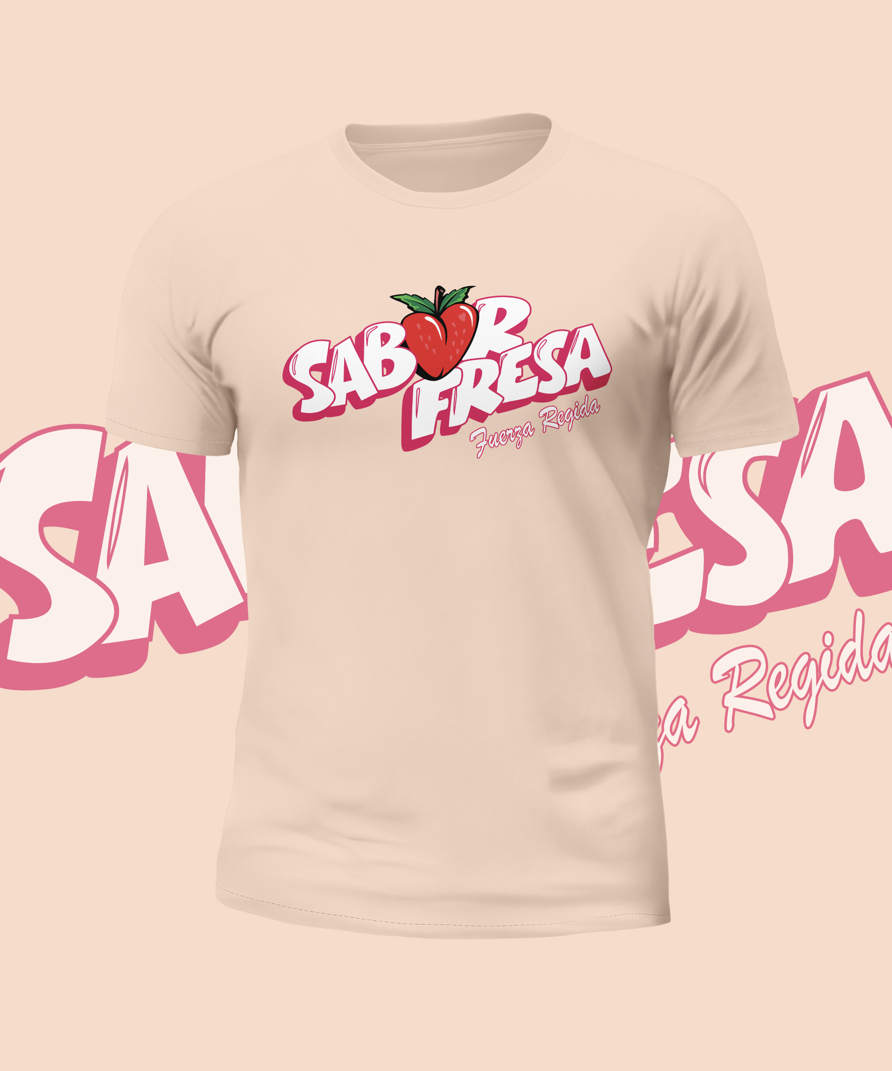 Fuerza Regida Sabor Fresa Logo Graphic Tee