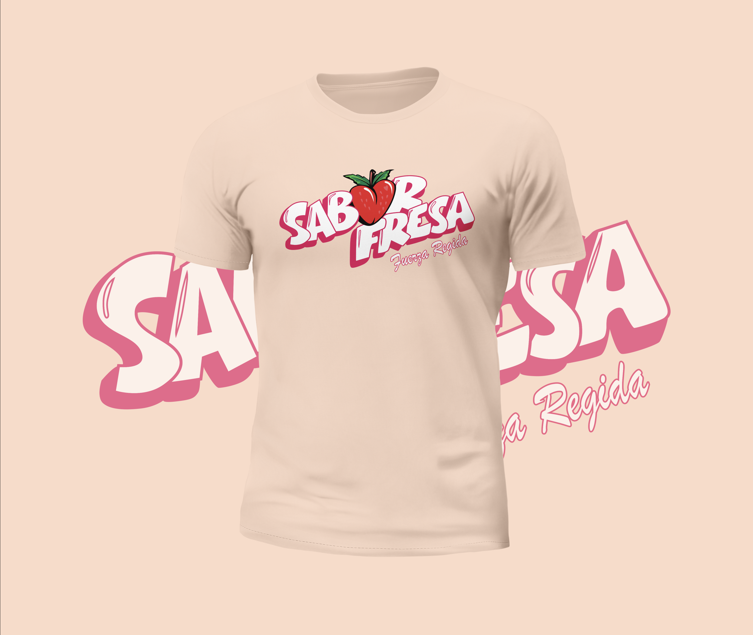 Fuerza Regida Sabor Fresa Logo Graphic Tee