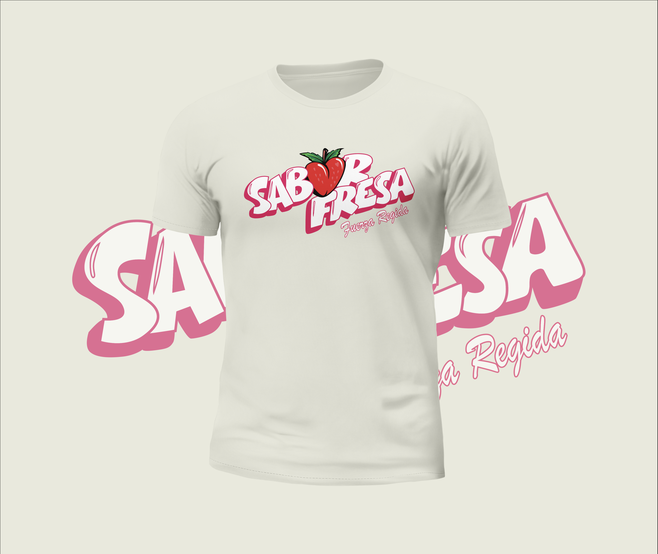 Fuerza Regida Sabor Fresa Logo Graphic Tee