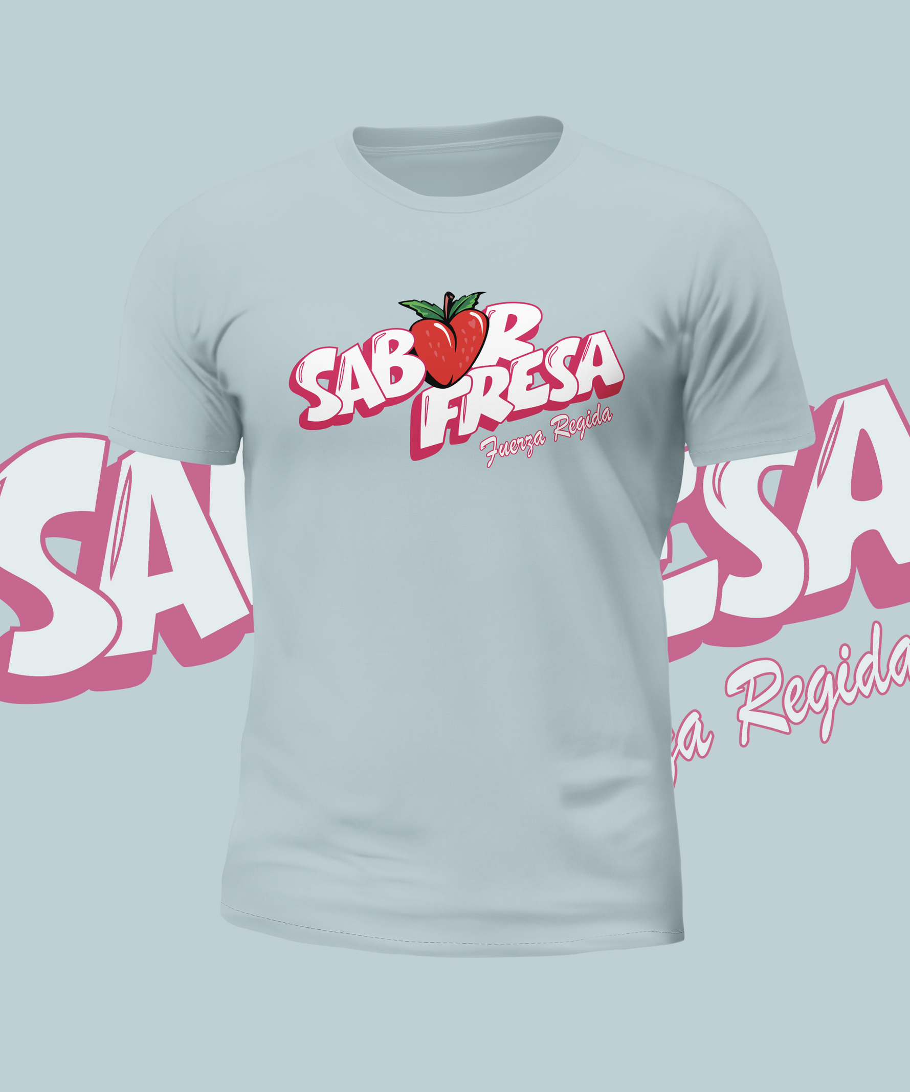 Fuerza Regida Sabor Fresa Logo Graphic Tee