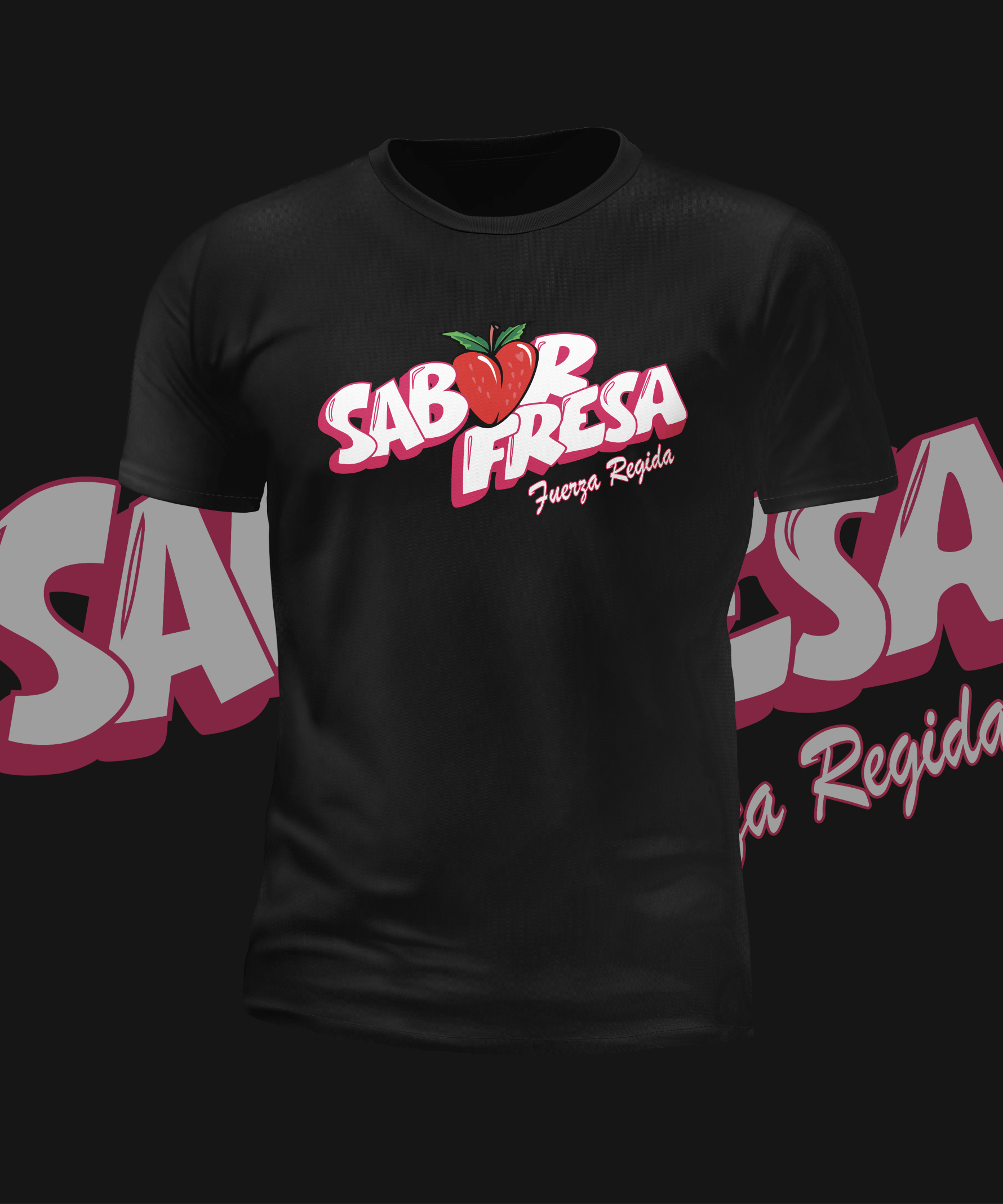 Fuerza Regida Sabor Fresa Logo Graphic Tee
