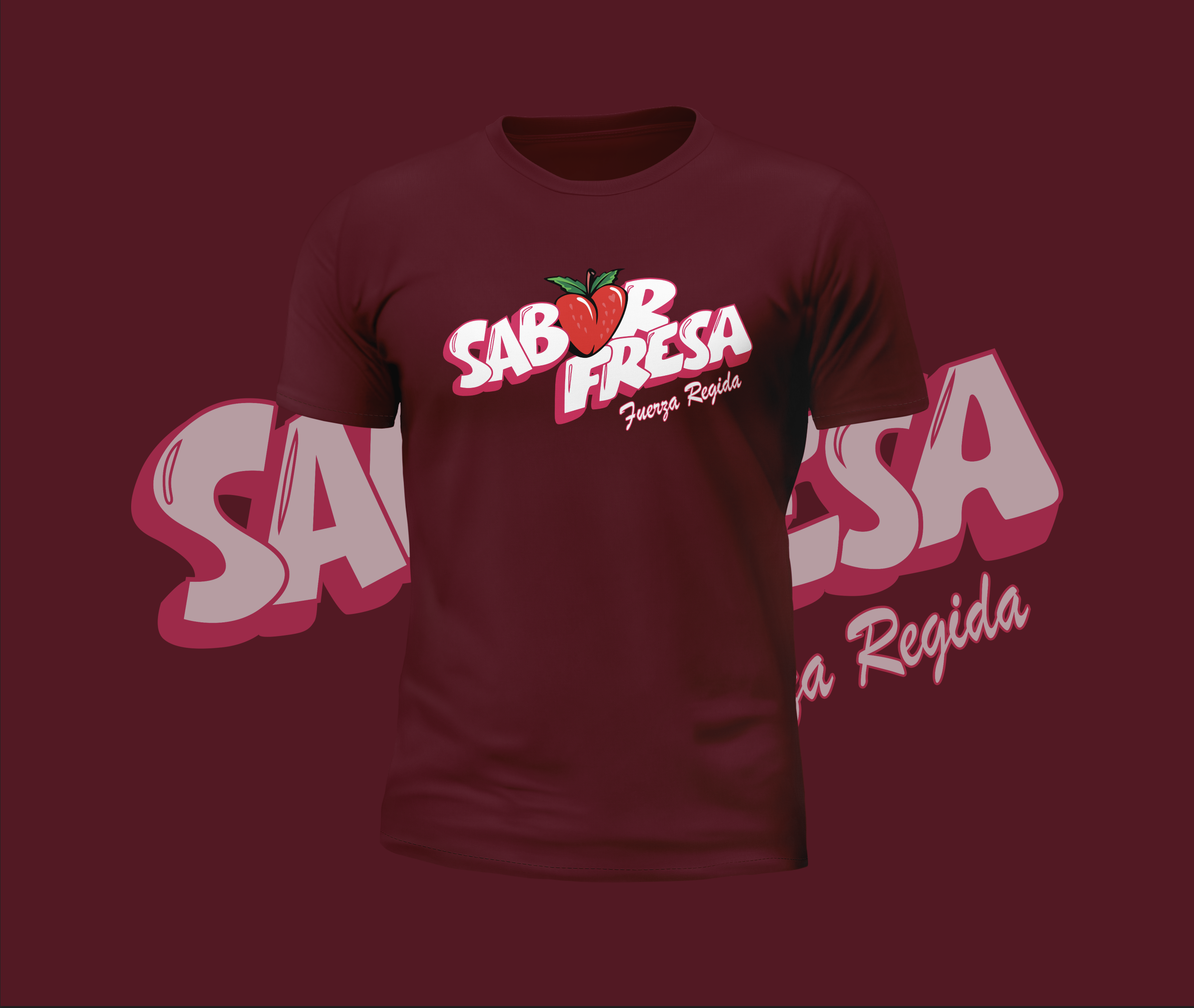 Fuerza Regida Sabor Fresa Logo Graphic Tee
