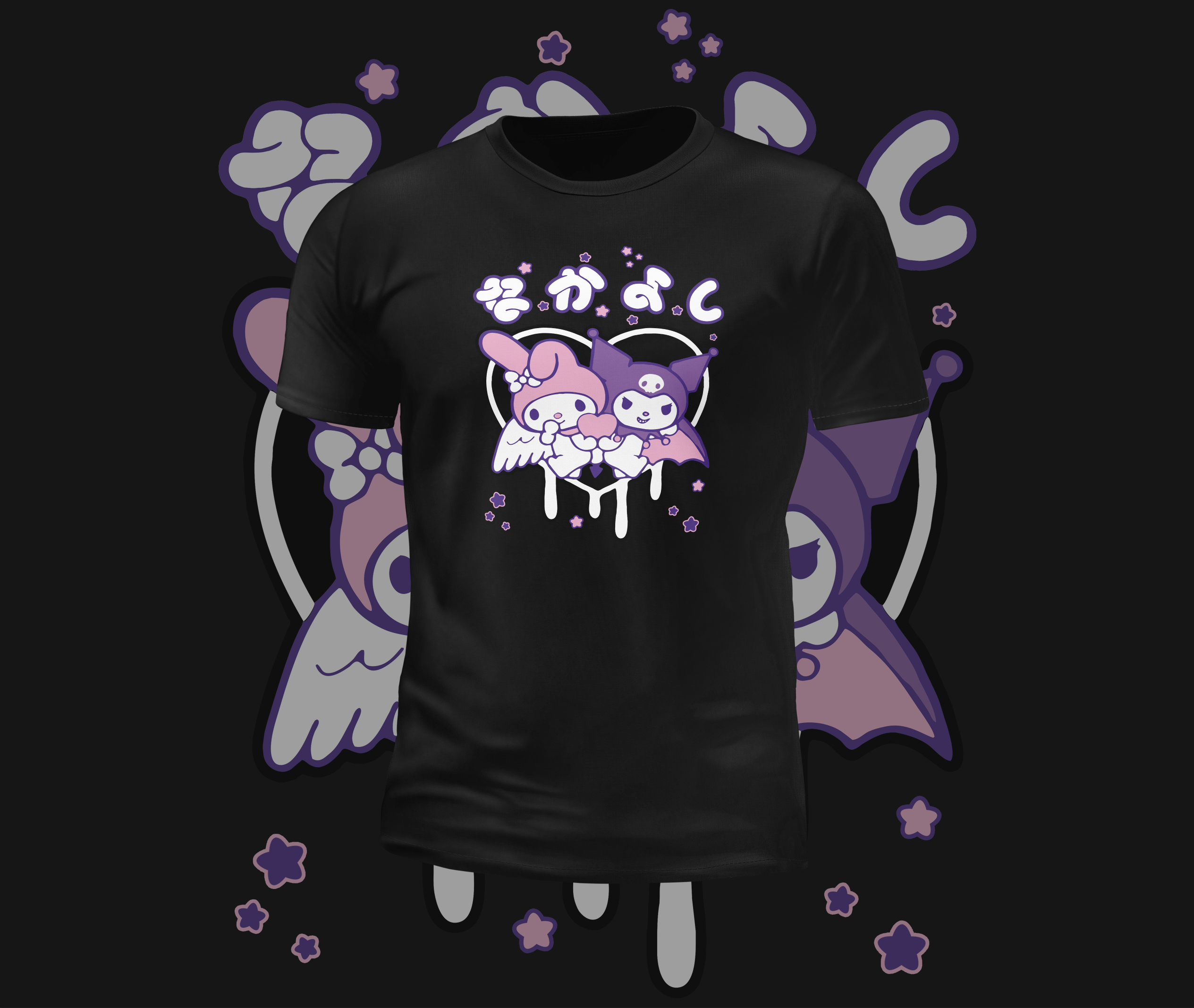 Kuromi x My Melody Graphic Tee