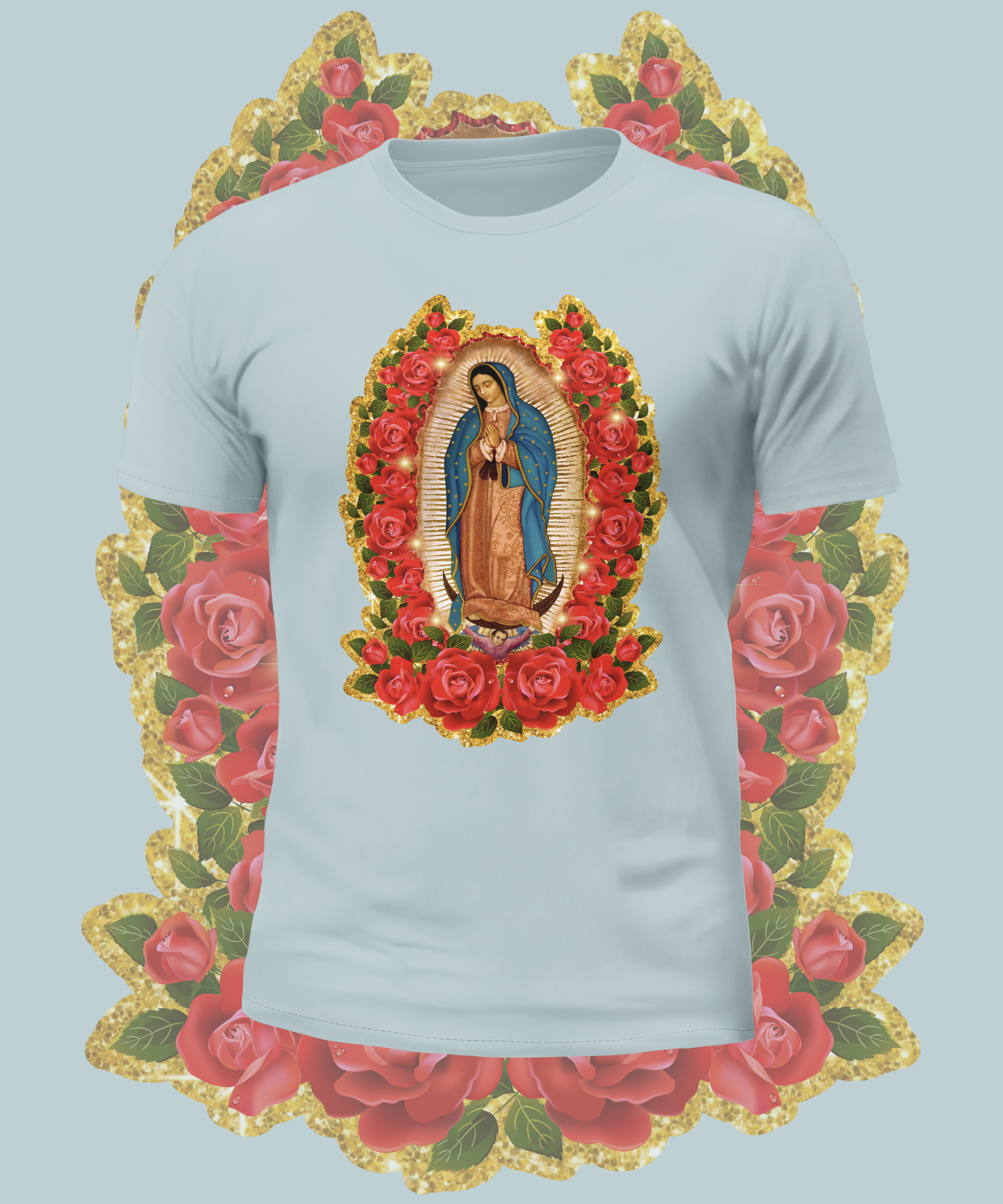 Virgin Mary Glitter Graphic Tee