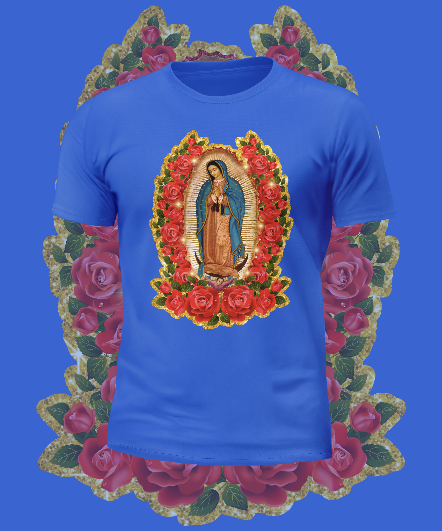 Virgin Mary Glitter Graphic Tee