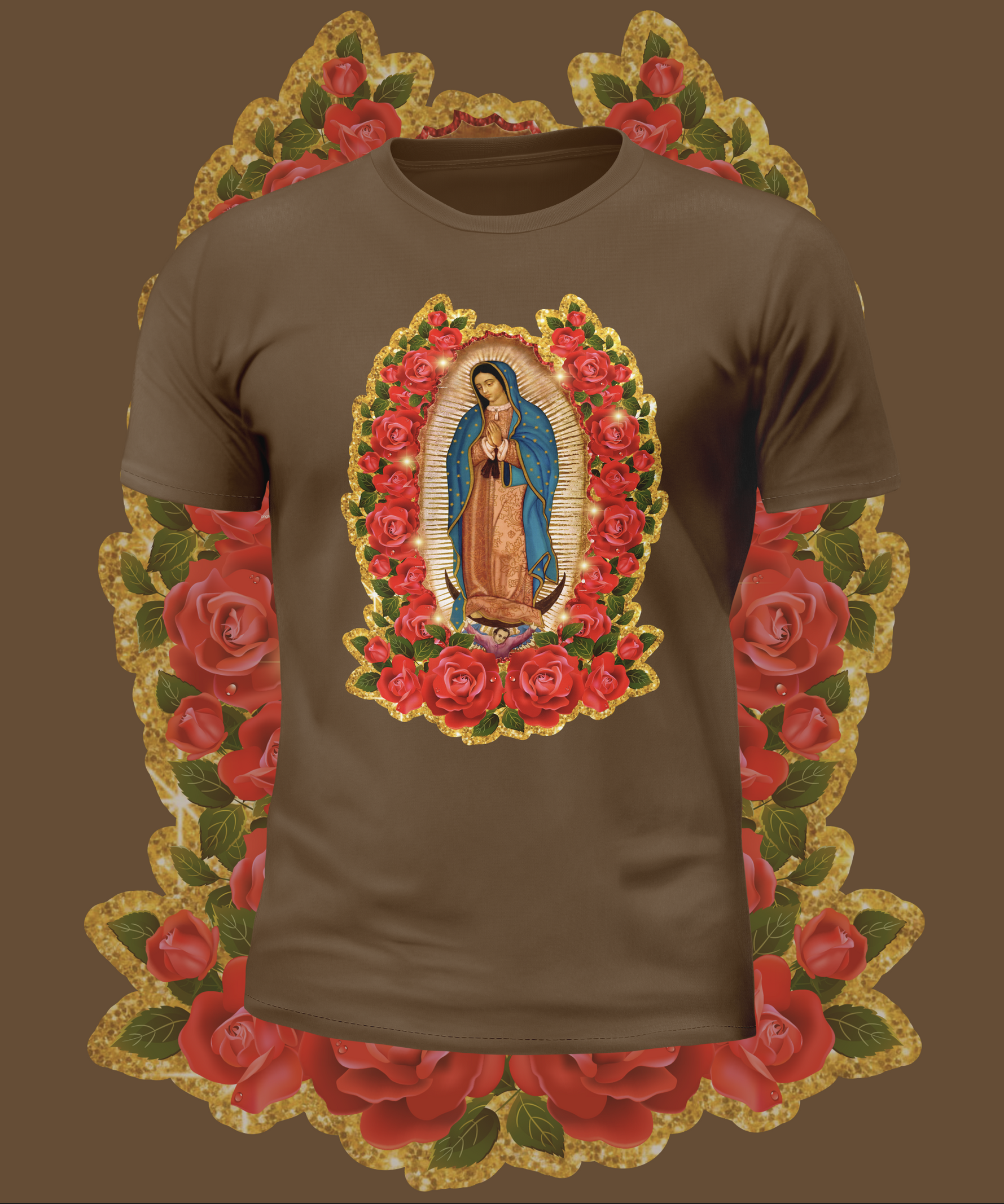 Virgin Mary Glitter Graphic Tee