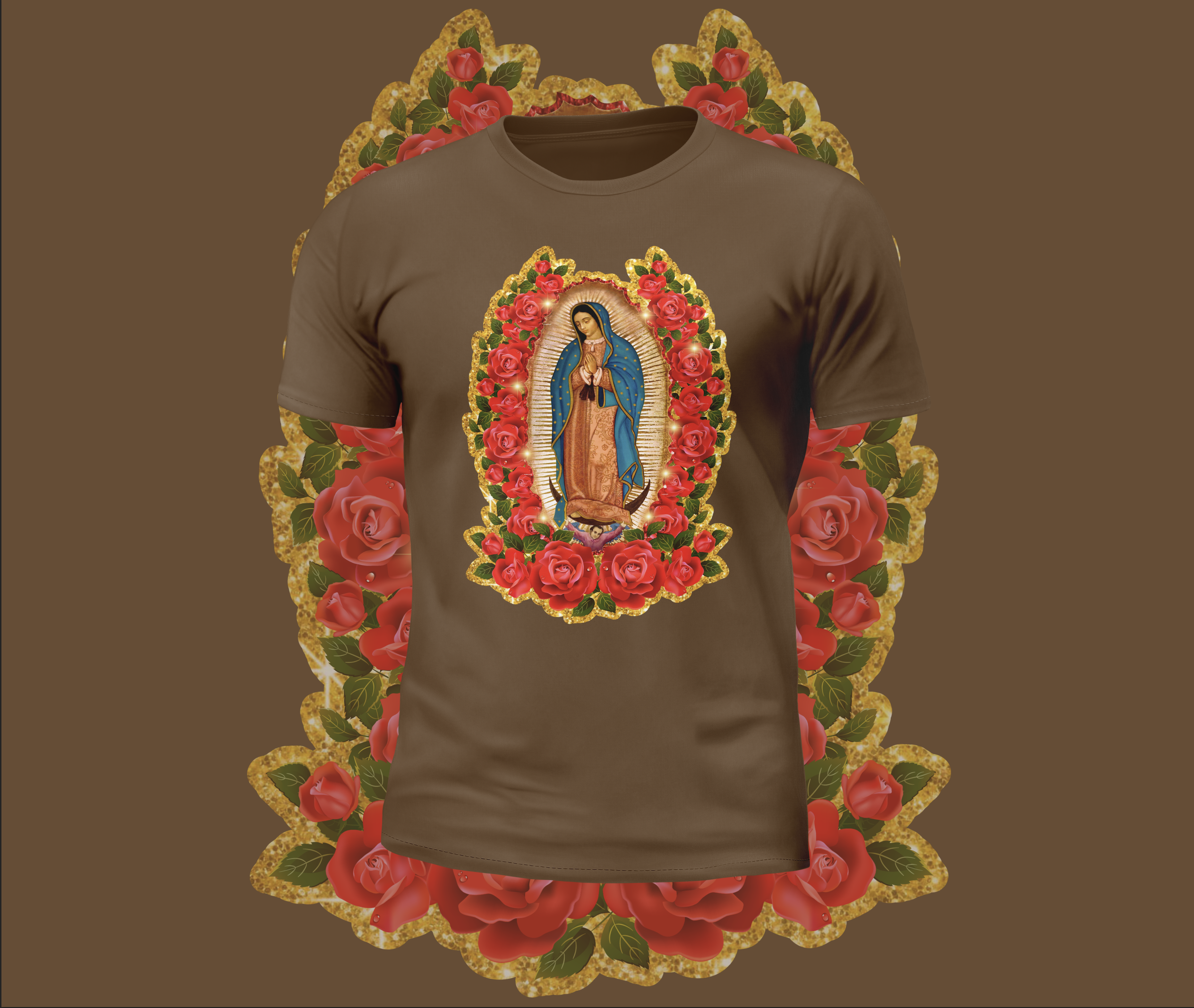 Virgin Mary Glitter Graphic Tee