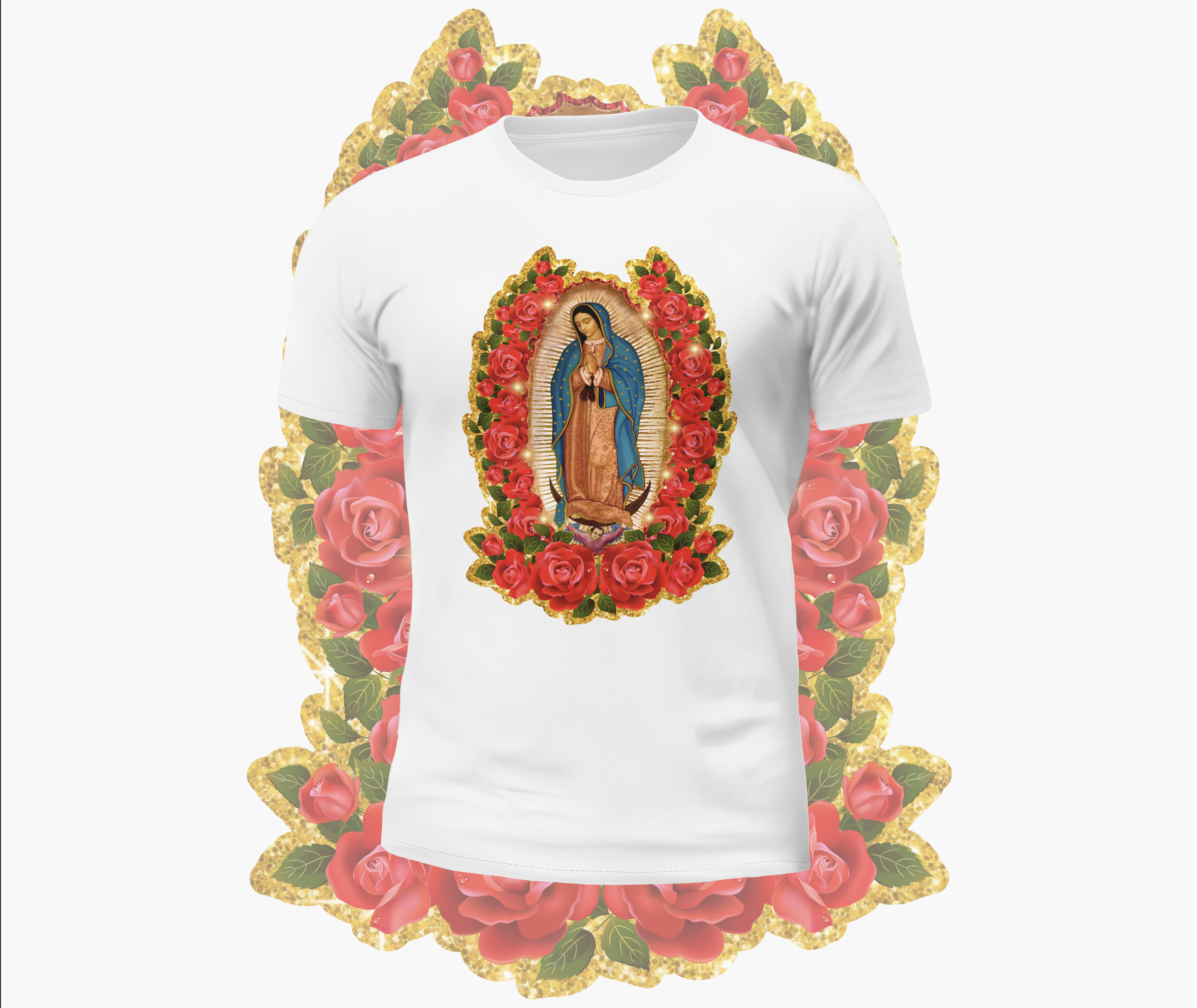 Virgin Mary Glitter Graphic Tee